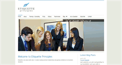 Desktop Screenshot of etiquetteprinciples.com