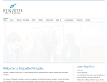 Tablet Screenshot of etiquetteprinciples.com
